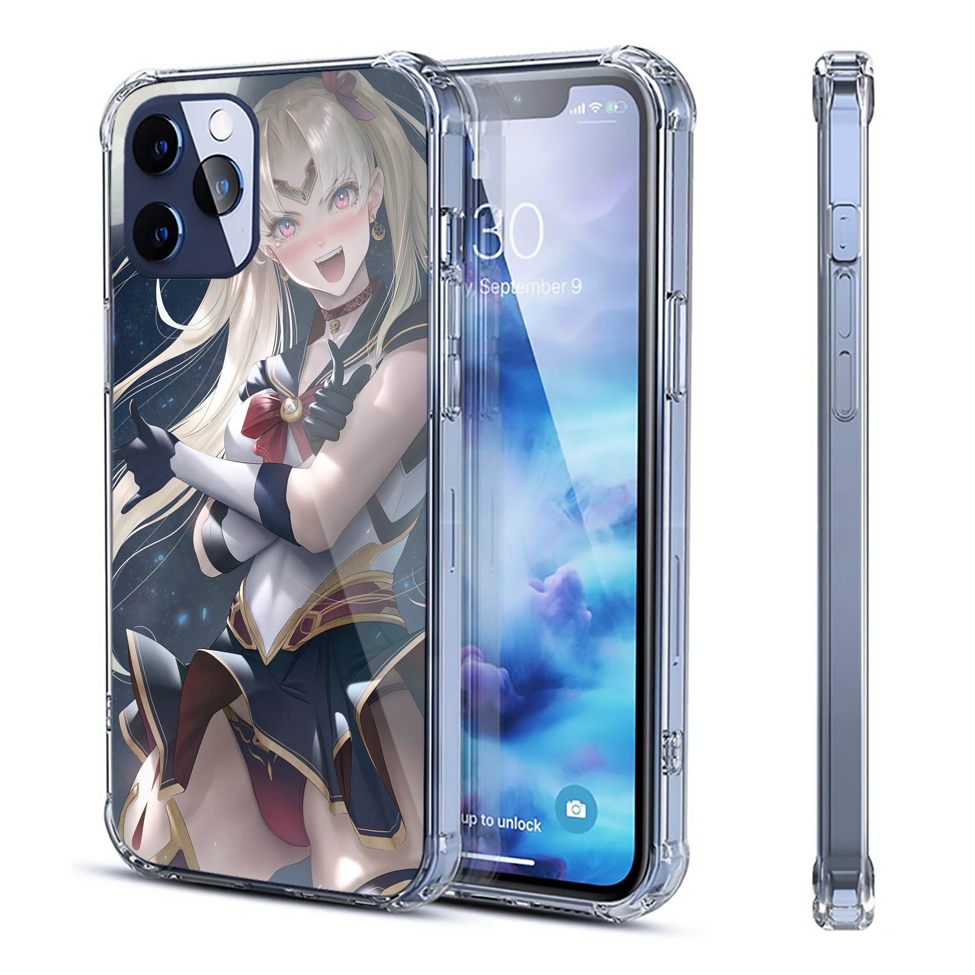 （画像用） 美少女戦士セーラームーン Sailor Moon 【iPhone 12シリーズ対応】透明スマホケース（クリアソフトケース）